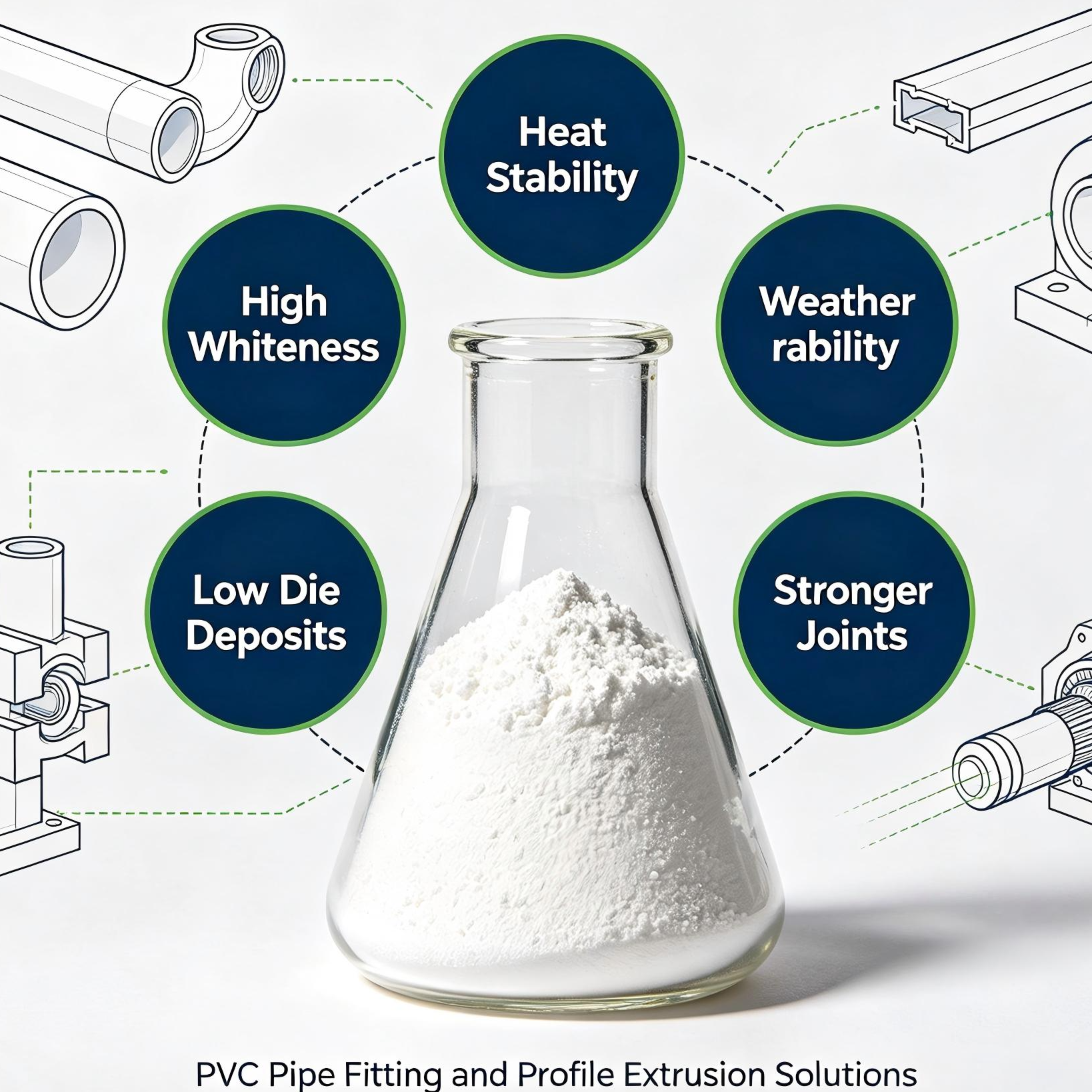 resources of G-80 Calcium Zinc Stabilizer, suitable for PVC pipes and fittings exporters