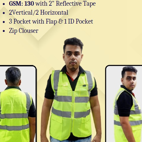 resources of safety jacket. reflective vest, high visibility reflective jacket, workwear, industrial uniform exporters