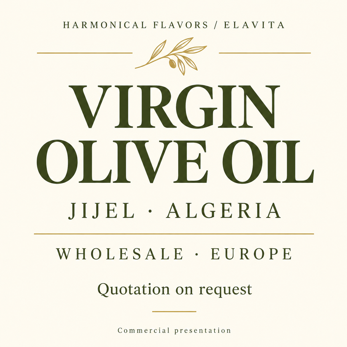 resources of Jijel Virgin Olive Oil 1L - Algeria Wholesale exporters