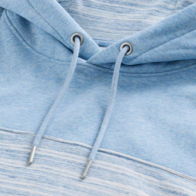 resources of Men’s Light Blue & Grey Color-Block Pullover Hoodie with Chest Stripe | Casual Streetwear OEM Manufacturer exporters