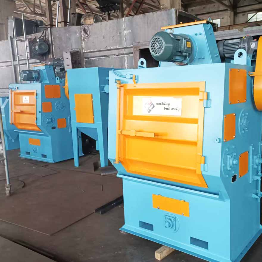 resources of Tumble Belt Shot Blasting Machine to India / Q326 / 200kg / Crawler Type / Rubber Belt exporters