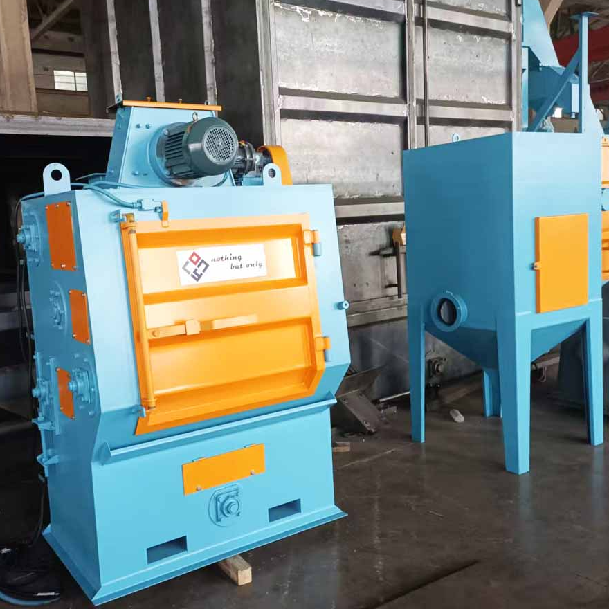 resources of Tumble Belt Shot Blasting Machine to India / Q326 / 200kg / Crawler Type / Rubber Belt exporters