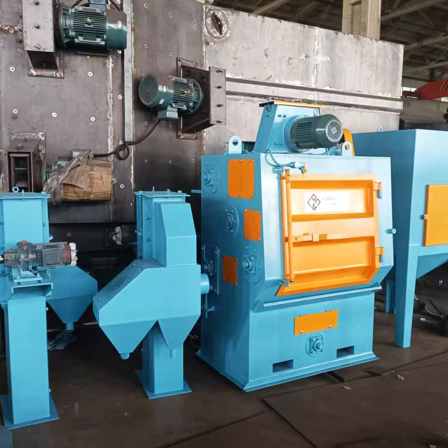 resources of Tumble Belt Shot Blasting Machine to India / Q326 / 200kg / Crawler Type / Rubber Belt exporters