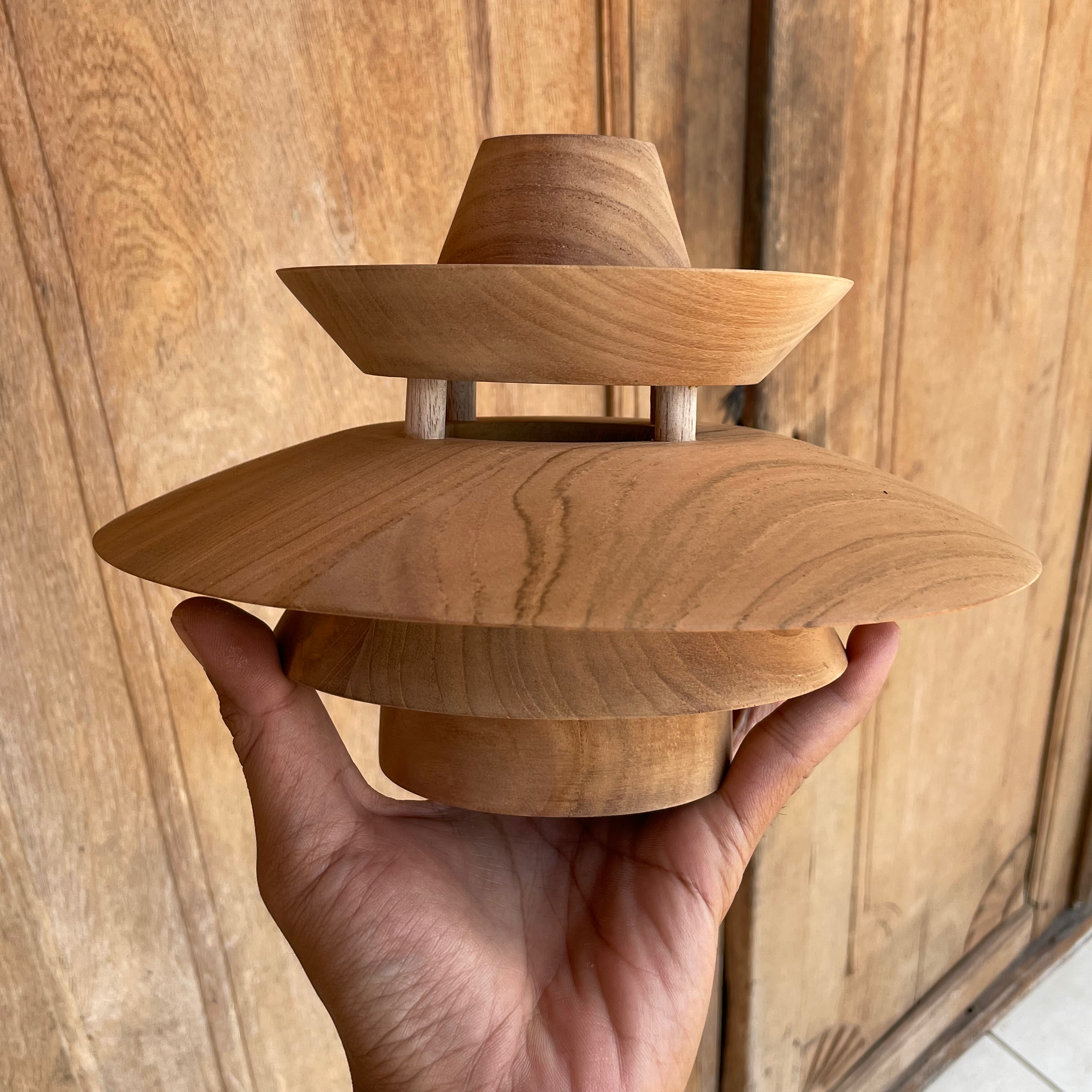 resources of Teak wood pendant lamp exporters