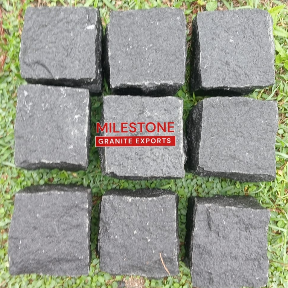 resources of Black Granite Cobblestone exporters